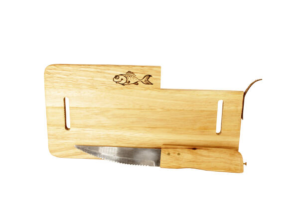 Trefjøl med kniv Tre - 23x12cm 